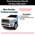 Fits Ram 2500/ 3500 (Limited Longhorn & Limited) 2023+ Precut Premium Paint Protection Film Clear Bra PPF Decal Film Kit Cover