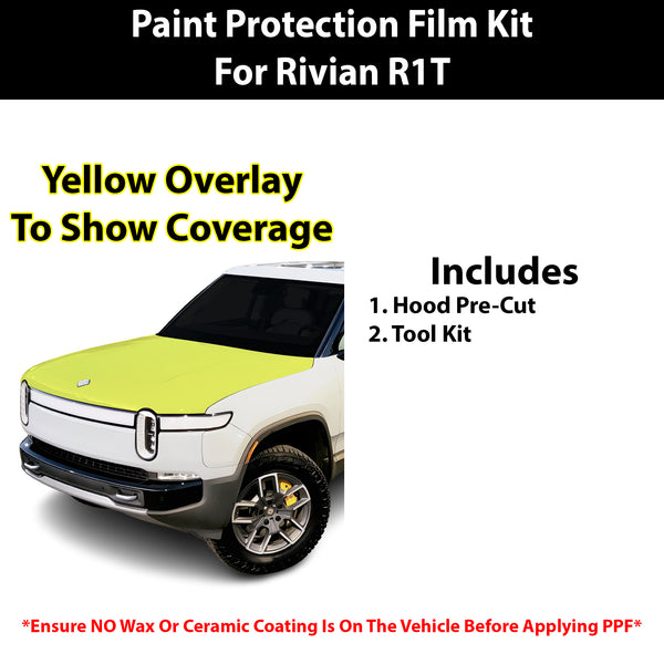 Fits Rivian R1T 2022+ Precut Premium Paint Protection Film Clear Bra PPF Decal Film Kit