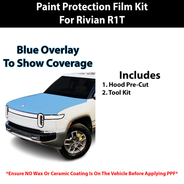 Fits Rivian R1T 2022+ Precut Premium Paint Protection Film Clear Bra PPF Decal Film Kit