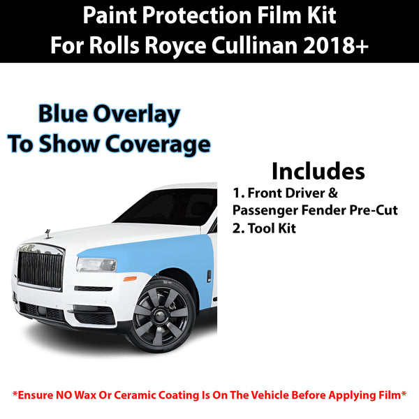 Fits Rolls Royce Cullinan 2018+ Precut Premium Paint Protection Film Clear Bra PPF Decal Film Kit Cover