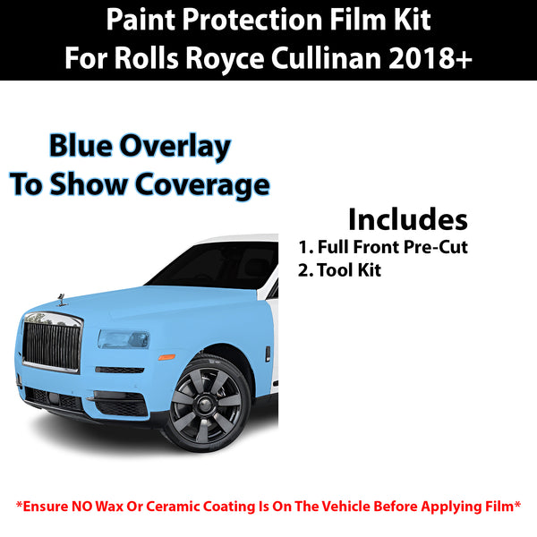 Fits Rolls Royce Cullinan 2018+ Precut Premium Paint Protection Film Clear Bra PPF Decal Film Kit Cover