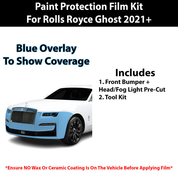 Fits Rolls Royce Ghost 2021+ Precut Premium Paint Protection Film Clear Bra PPF Decal Film Kit Cover