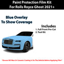 Fits Rolls Royce Ghost 2021+ Precut Premium Paint Protection Film Clear Bra PPF Decal Film Kit Cover