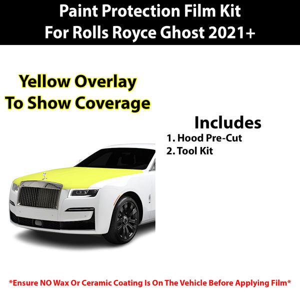 Fits Rolls Royce Ghost 2021+ Precut Premium Paint Protection Film Clear Bra PPF Decal Film Kit Cover