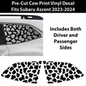 Animal Leopard Cheetah Cow Window Vinyl Decal Stickers Fits Subaru Ascent 2023-2024