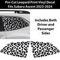 Animal Leopard Cheetah Cow Window Vinyl Decal Stickers Fits Subaru Ascent 2023-2024