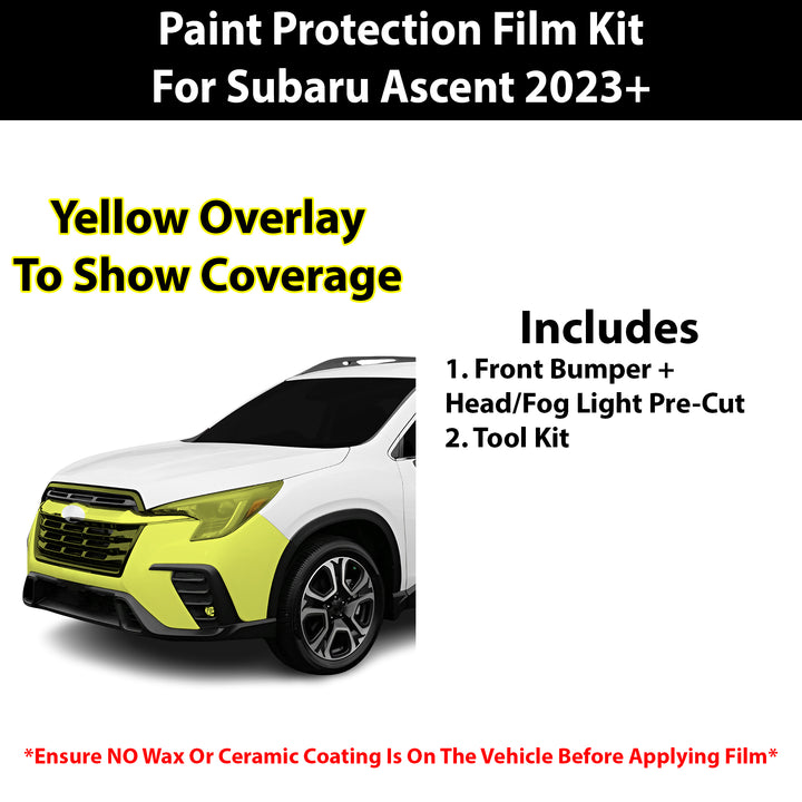 Fits Subaru Ascent 2023+ Precut Premium Paint Protection Film Clear Bra PPF Decal Film Kit Cover - Bogar Tech Designs