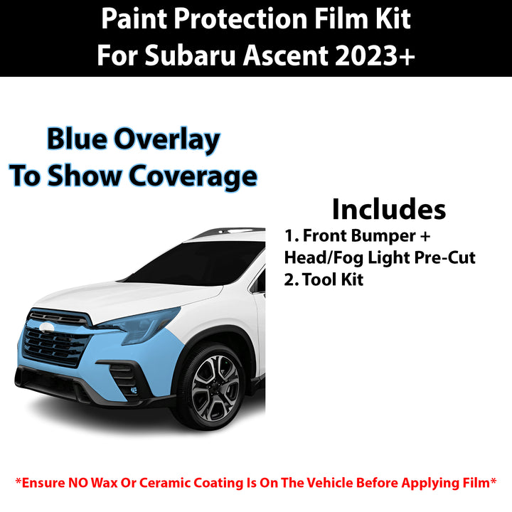 Fits Subaru Ascent 2023+ Precut Premium Paint Protection Film Clear Bra PPF Decal Film Kit Cover - Bogar Tech Designs