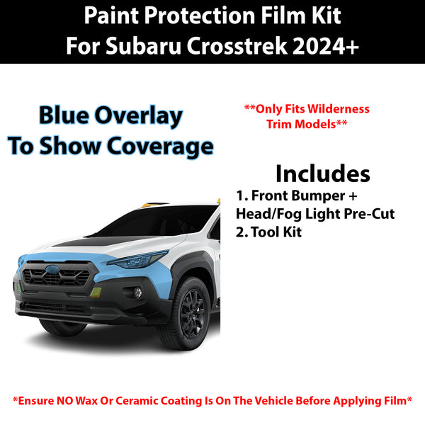 Fits Subaru Crosstrek (Wilderness) 2024+ Precut Premium Paint Protection Film Clear Bra PPF Decal Film Kit Cover