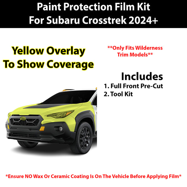 Fits Subaru Crosstrek (Wilderness) 2024+ Precut Premium Paint Protection Film Clear Bra PPF Decal Film Kit Cover