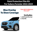 Fits Subaru Forester 2022-2024 Precut Premium Paint Protection Film Clear Bra PPF Decal Film Kit Cover