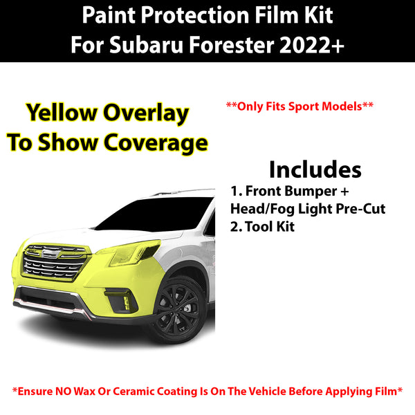 Fits Subaru Forester (Sport) 2022+ Precut Premium Paint Protection Film Clear Bra PPF Decal Film Kit Cover