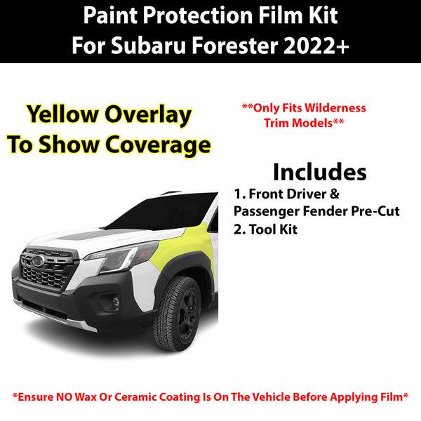 Fits Subaru Forester (Wilderness) 2022+ Precut Premium Paint Protection Film Clear Bra PPF Decal Film Kit Cover