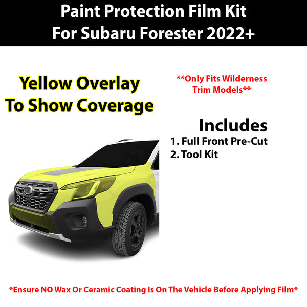 Fits Subaru Forester (Wilderness) 2022+ Precut Premium Paint Protection Film Clear Bra PPF Decal Film Kit Cover