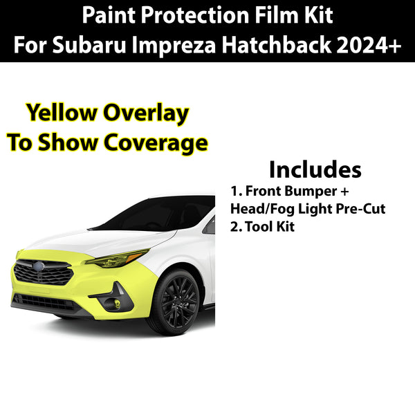 Precut Premium Paint Protection Film Clear Bra PPF Decal Film Kit Cover Fits Subaru Impreza 2024-2025