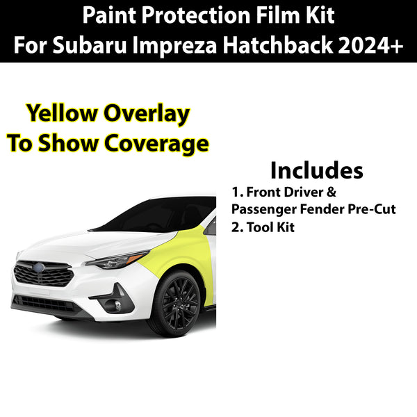 Precut Premium Paint Protection Film Clear Bra PPF Decal Film Kit Cover Fits Subaru Impreza 2024-2025