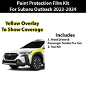 Fits Subaru Outback 2023+ Precut Premium Paint Protection Film Clear Bra PPF Decal Film Kit Cover