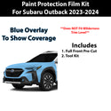 Fits Subaru Outback 2023+ Precut Premium Paint Protection Film Clear Bra PPF Decal Film Kit Cover