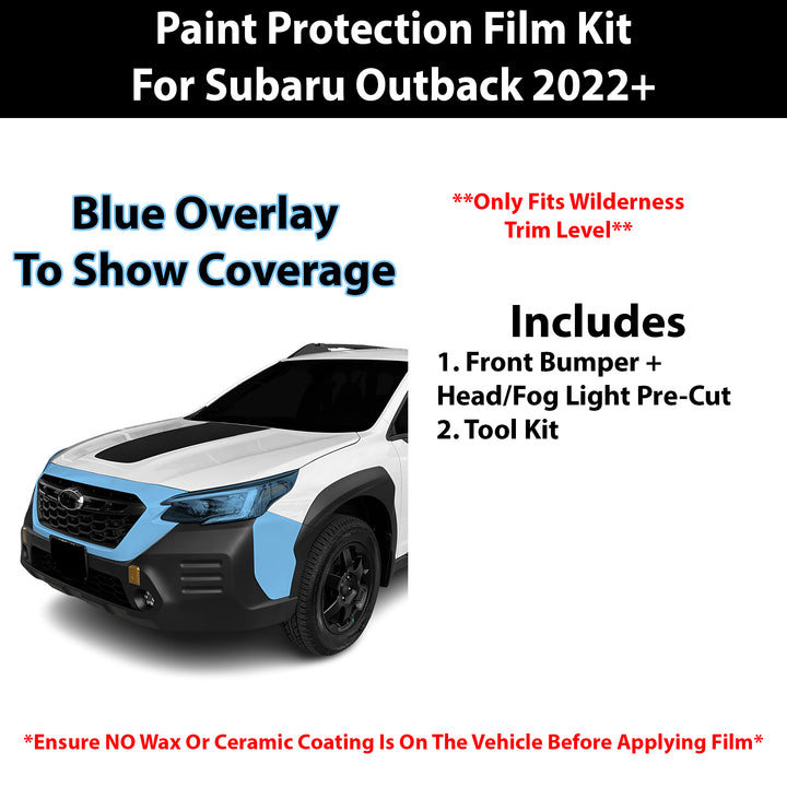 Fits Subaru Outback (Wilderness) 2022+ Precut Premium Paint Protection Film Clear Bra PPF Decal Film Kit Cover - Bogar Tech Designs
