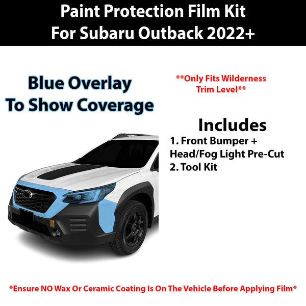 Fits Subaru Outback (Wilderness) 2022+ Precut Premium Paint Protection Film Clear Bra PPF Decal Film Kit Cover