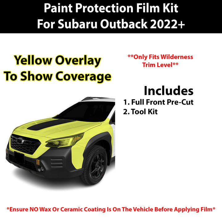 Fits Subaru Outback (Wilderness) 2022+ Precut Premium Paint Protection Film Clear Bra PPF Decal Film Kit Cover - Bogar Tech Designs