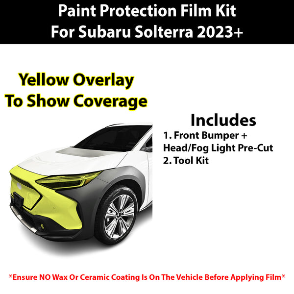 Fits Subaru Solterra 2023+ Precut Premium Paint Protection Film Clear Bra PPF Decal Film Kit Cover