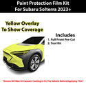 Fits Subaru Solterra 2023+ Precut Premium Paint Protection Film Clear Bra PPF Decal Film Kit Cover