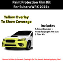 Fits Subaru WRX 2022+ Precut Premium Paint Protection Film Clear Bra PPF Decal Film Kit Cover