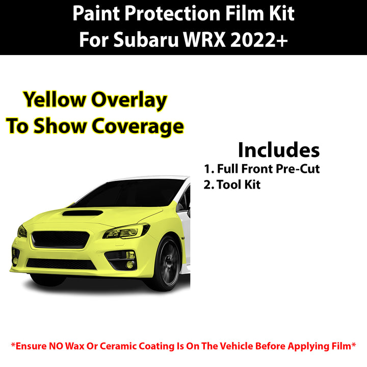 Fits Subaru WRX 2022+ Precut Premium Paint Protection Film Clear Bra PPF Decal Film Kit Cover - Bogar Tech Designs