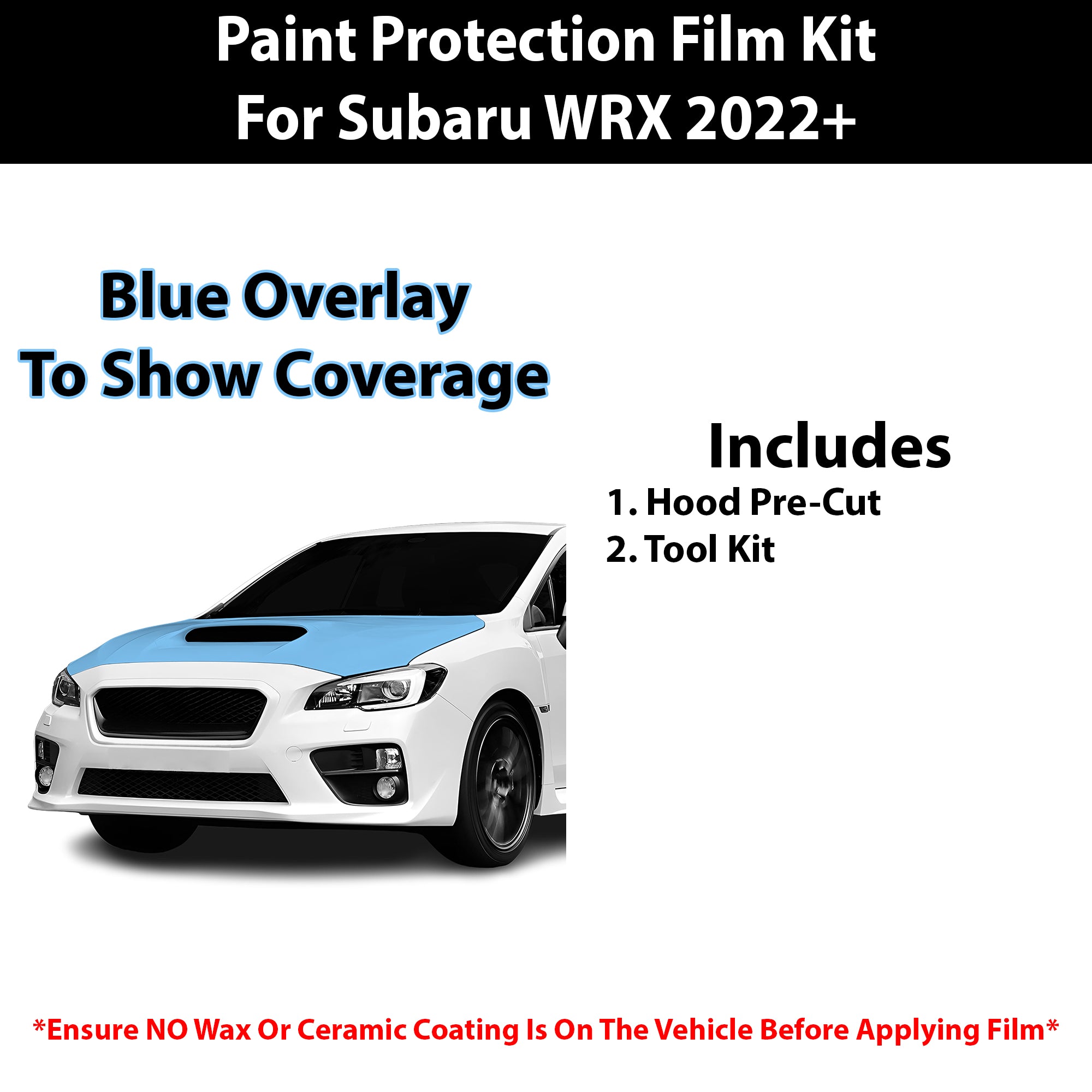 Fits Subaru WRX 2022+ Precut Premium Paint Protection Film Clear Bra PPF Decal Film Kit Cover - Bogar Tech Designs