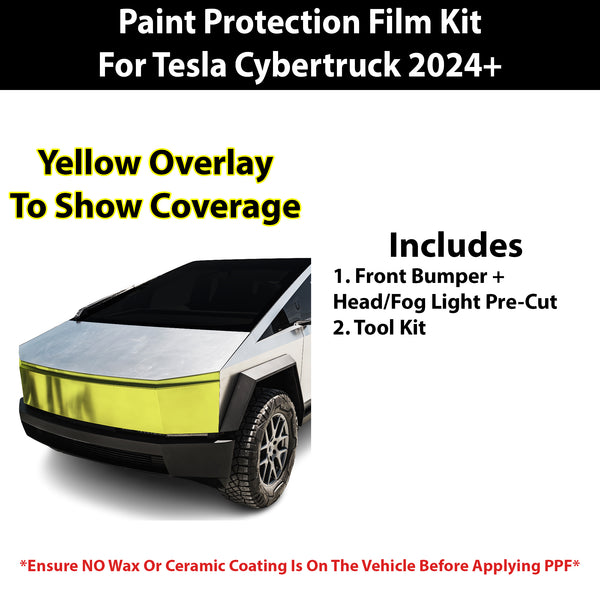 Fits Tesla Cybertruck 2023+ Precut Premium Paint Protection Film Clear Bra PPF Decal Film Kit