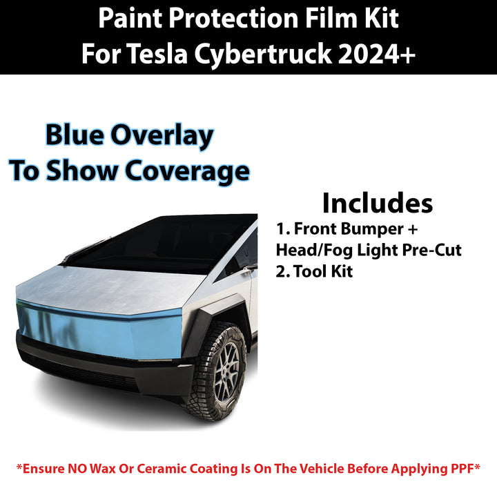 Fits Tesla Cybertruck 2023+ Precut Premium Paint Protection Film Clear Bra PPF Decal Film Kit - Bogar Tech Designs