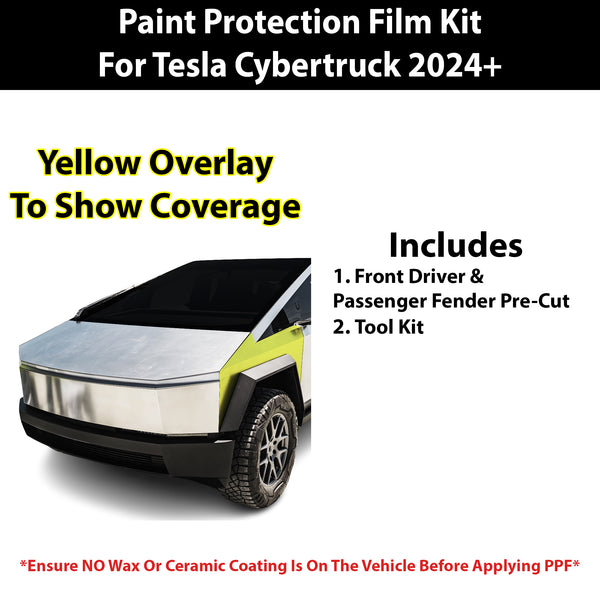 Fits Tesla Cybertruck 2023+ Precut Premium Paint Protection Film Clear Bra PPF Decal Film Kit