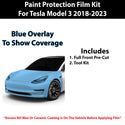 Fits Tesla Model 3 2018-2023 Precut Premium Paint Protection Film Clear Bra PPF Decal Film Kit