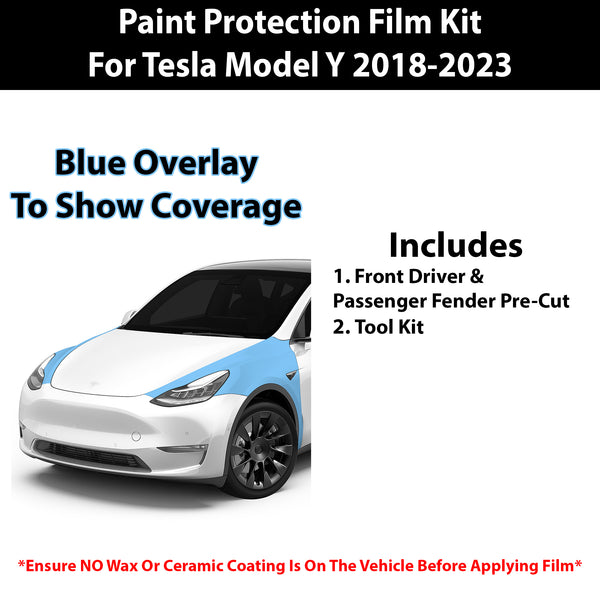 Fits Tesla Model Y 2018-2023 Precut Premium Paint Protection Film Clear Bra PPF Decal Film Kit Cover