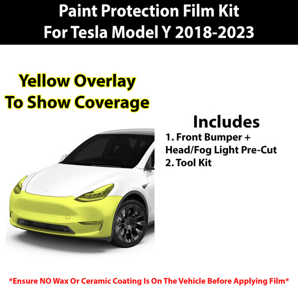 Fits Tesla Model Y 2018-2023 Precut Premium Paint Protection Film Clear Bra PPF Decal Film Kit Cover