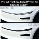 Fits Tesla Model Y 2026 Full Headlight Taillight Precut Smoked PPF Tint Kit Film Overlay