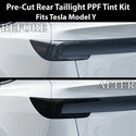 Fits Tesla Model Y 2026 Full Headlight Taillight Precut Smoked PPF Tint Kit Film Overlay