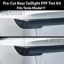 Fits Tesla Model Y 2026 Full Headlight Taillight Precut Smoked PPF Tint Kit Film Overlay