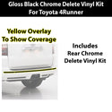 Toyota 4Runner 2014-2024 Blackout Chrome Delete Kit - Precut Gloss Black Vinyl Overlays
