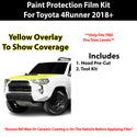 Fits Toyota 4Runner (TRD Pro) 2018+ Precut Premium Paint Protection Film Clear Bra PPF Decal Film Kit Cover