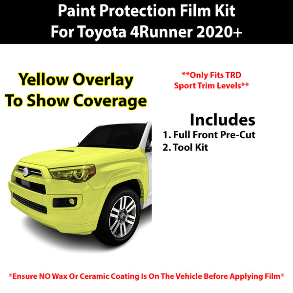 Fits Toyota 4Runner (TRD Sport) 2022+ Precut Premium Paint Protection Film Clear Bra PPF Decal Film Kit Cover