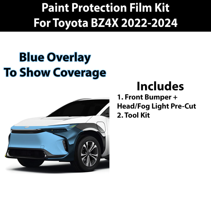 Precut Premium Paint Protection Film Clear Bra PPF Decal Film Kit Cover Fits Toyota BZ4X 2022 - 2024 - Bogar Tech Designs