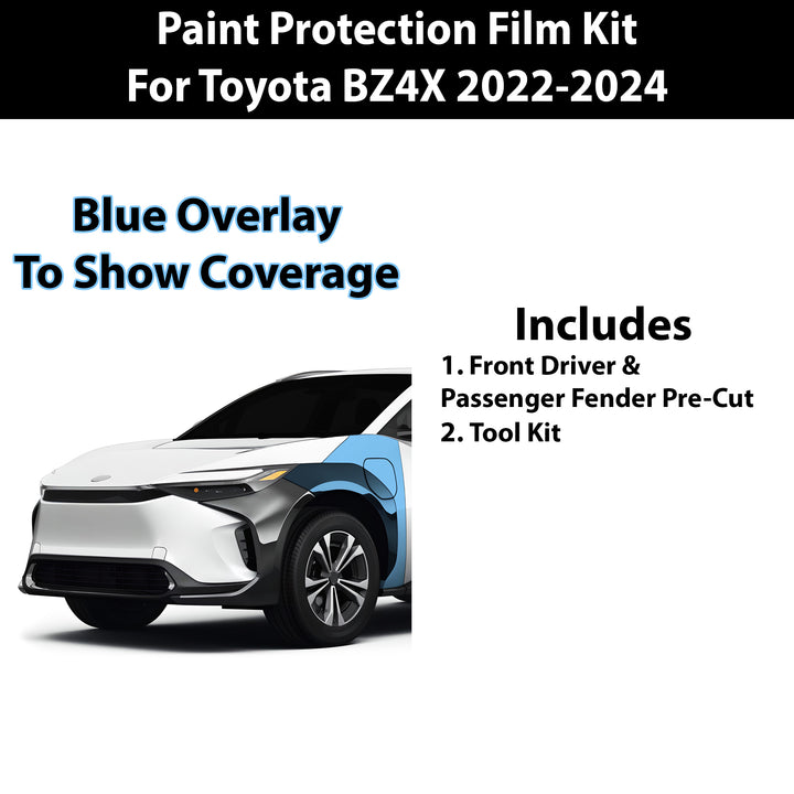 Precut Premium Paint Protection Film Clear Bra PPF Decal Film Kit Cover Fits Toyota BZ4X 2022 - 2024 - Bogar Tech Designs