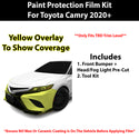 Fits Toyota Camry (TRD) 2020-2024 Precut Premium Paint Protection Film Clear Bra PPF Decal Film Kit Cover