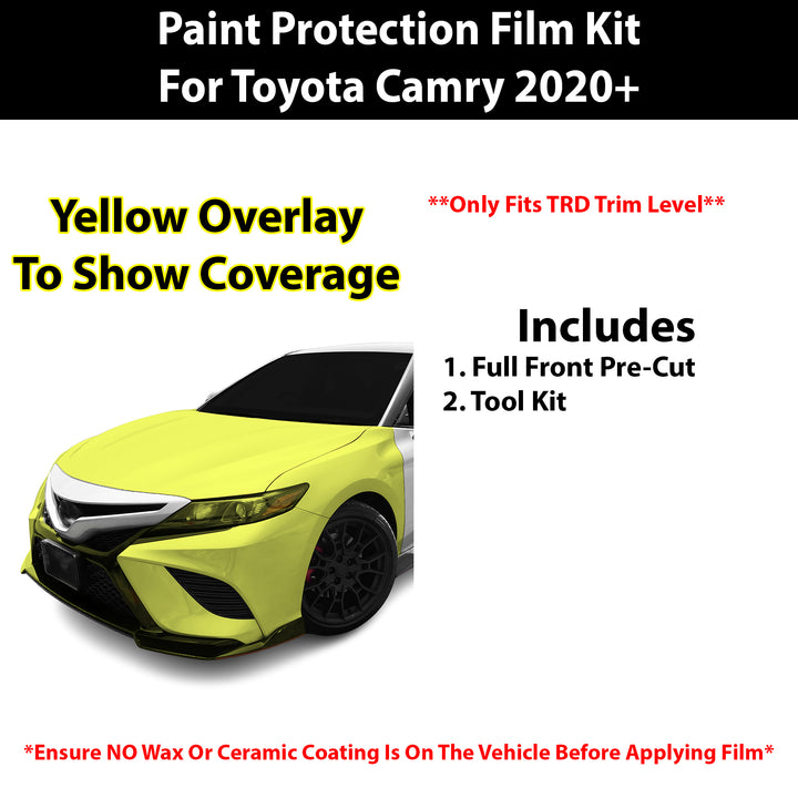 Fits Toyota Camry (TRD) 2020 - 2024 Precut Premium Paint Protection Film Clear Bra PPF Decal Film Kit Cover - Bogar Tech Designs