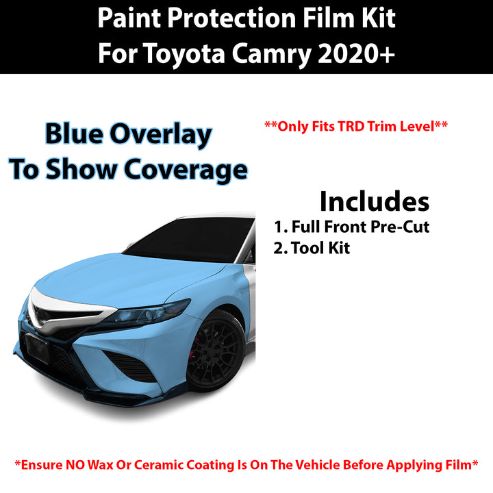 Fits Toyota Camry (TRD) 2020 - 2024 Precut Premium Paint Protection Film Clear Bra PPF Decal Film Kit Cover - Bogar Tech Designs
