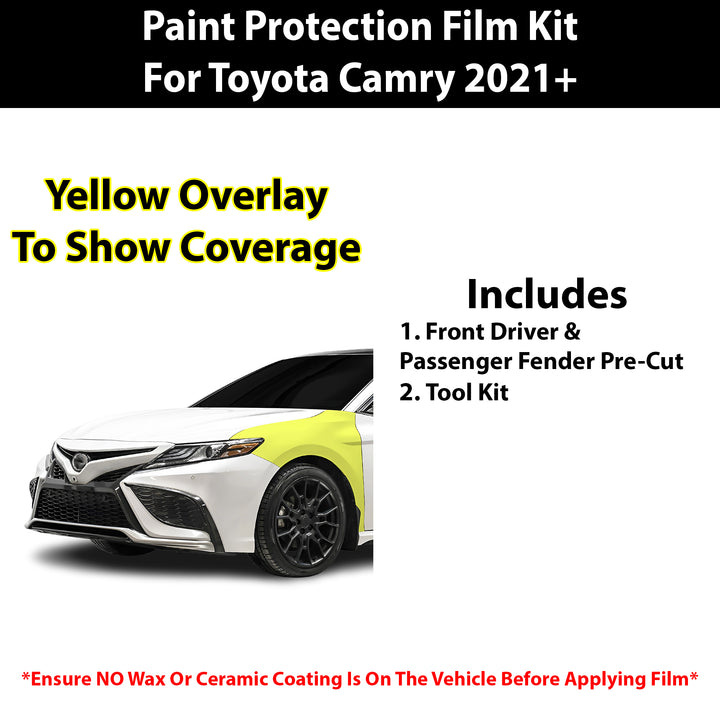 Fits Toyota Camry XSE 2021 - 2024 Precut Premium Paint Protection Film Clear Bra PPF Decal Film Kit Cover - Bogar Tech Designs