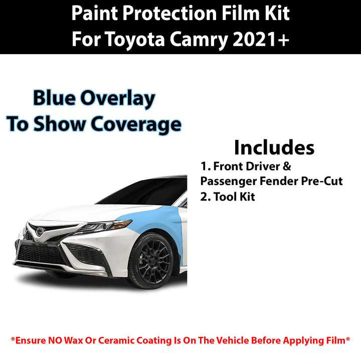 Fits Toyota Camry XSE 2021 - 2024 Precut Premium Paint Protection Film Clear Bra PPF Decal Film Kit Cover - Bogar Tech Designs