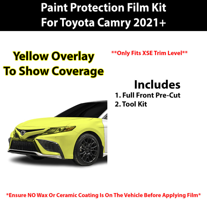 Fits Toyota Camry XSE 2021 - 2024 Precut Premium Paint Protection Film Clear Bra PPF Decal Film Kit Cover - Bogar Tech Designs